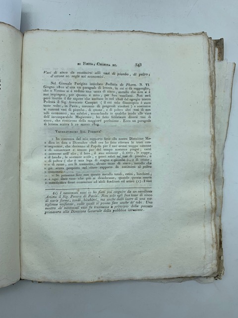 Preparazione di grossi turaccioli di sovero SEGUE Esame chimico del mallo delle noci